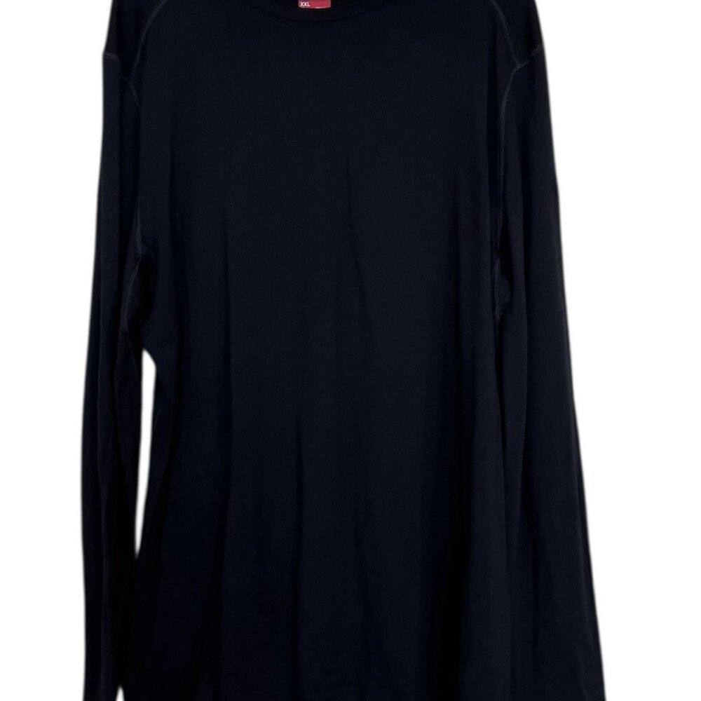 icebreaker Men's Size XXL 2XL 260 Tech Long Sleeve Crewneck Crewe Top‎ Black